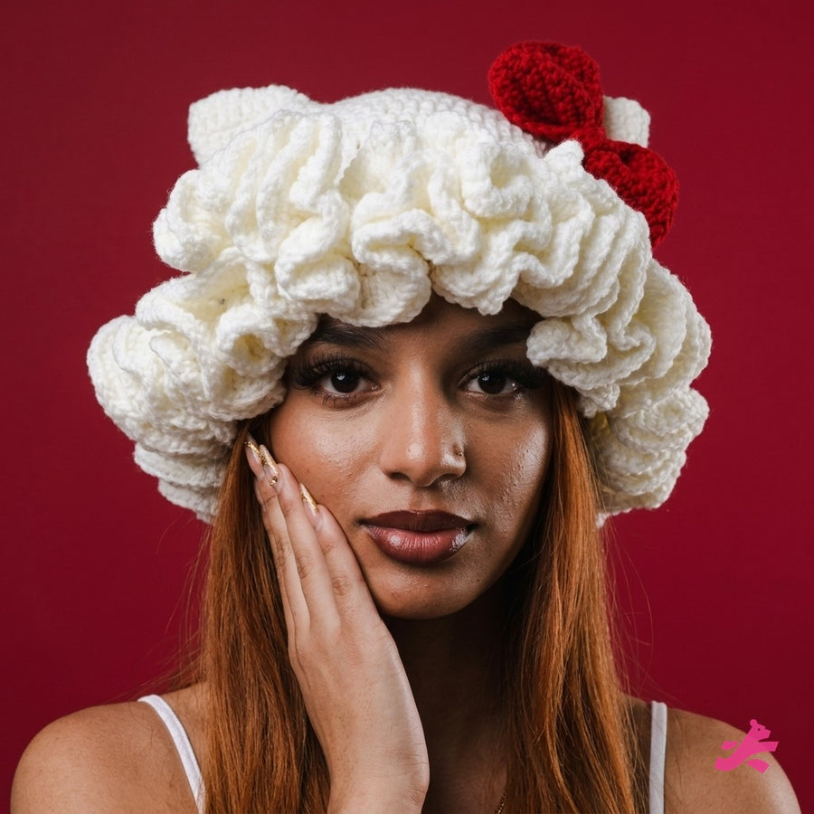Crochet Ruffle Hat