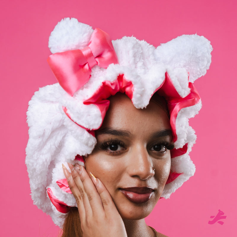 Pink Plush Kitty Bonnet
